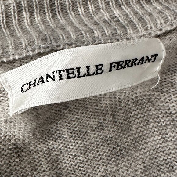 Chantelle Ferrant Wool Cashmere Midi Dress MEDIUM** Gray Sweaterdress - Picture 5 of 7